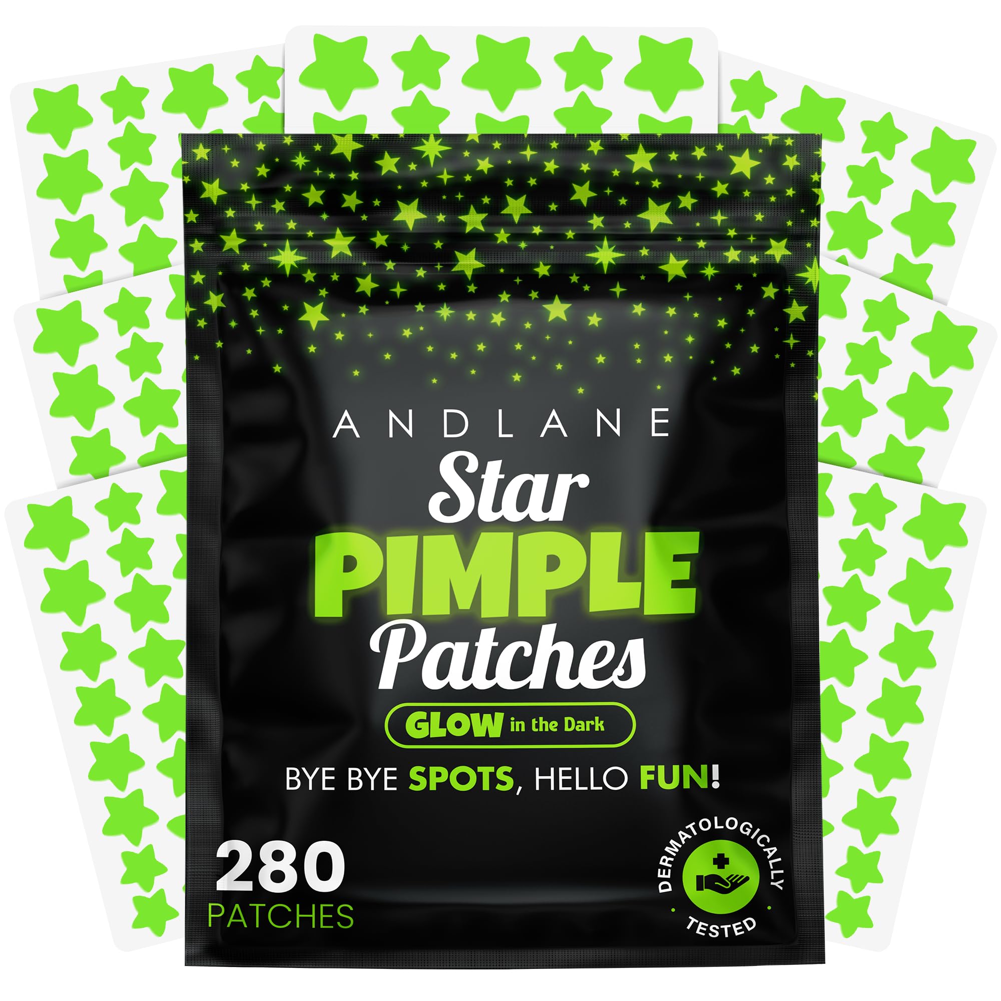 280Pcs Glow In The Dark Star Pimple Patches for Face - Cute Pimple Patches